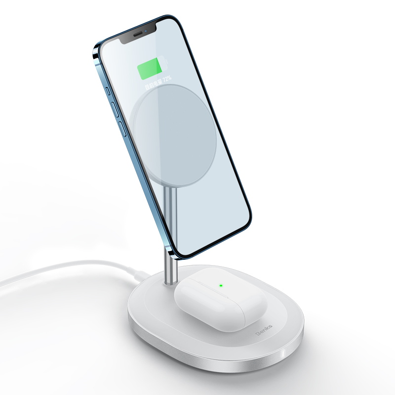 Benks W08 2 in 1 Dual Kablosuz Şarj Standı - 3