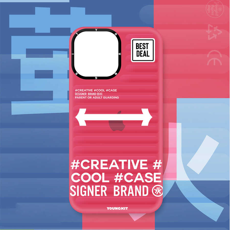 Apple iPhone 13 Pro Max Uyumlu Kılıf YoungKit Luggage FireFly Serisi Kapak - 6