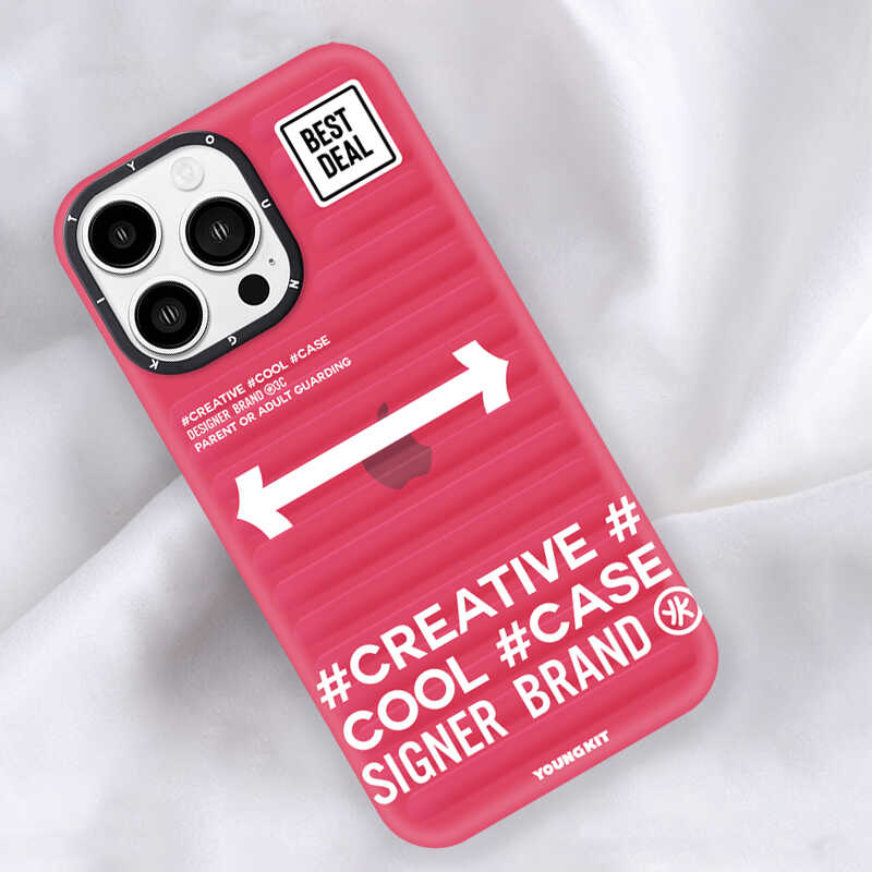 Apple iPhone 13 Pro Max Uyumlu Kılıf YoungKit Luggage FireFly Serisi Kapak - 7