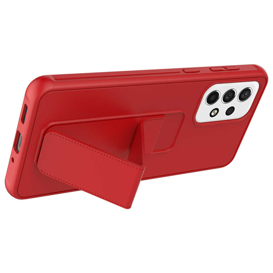 Samsung Galaxy A13 4G Uyumlu Kılıf Zore Qstand Kapak - 1