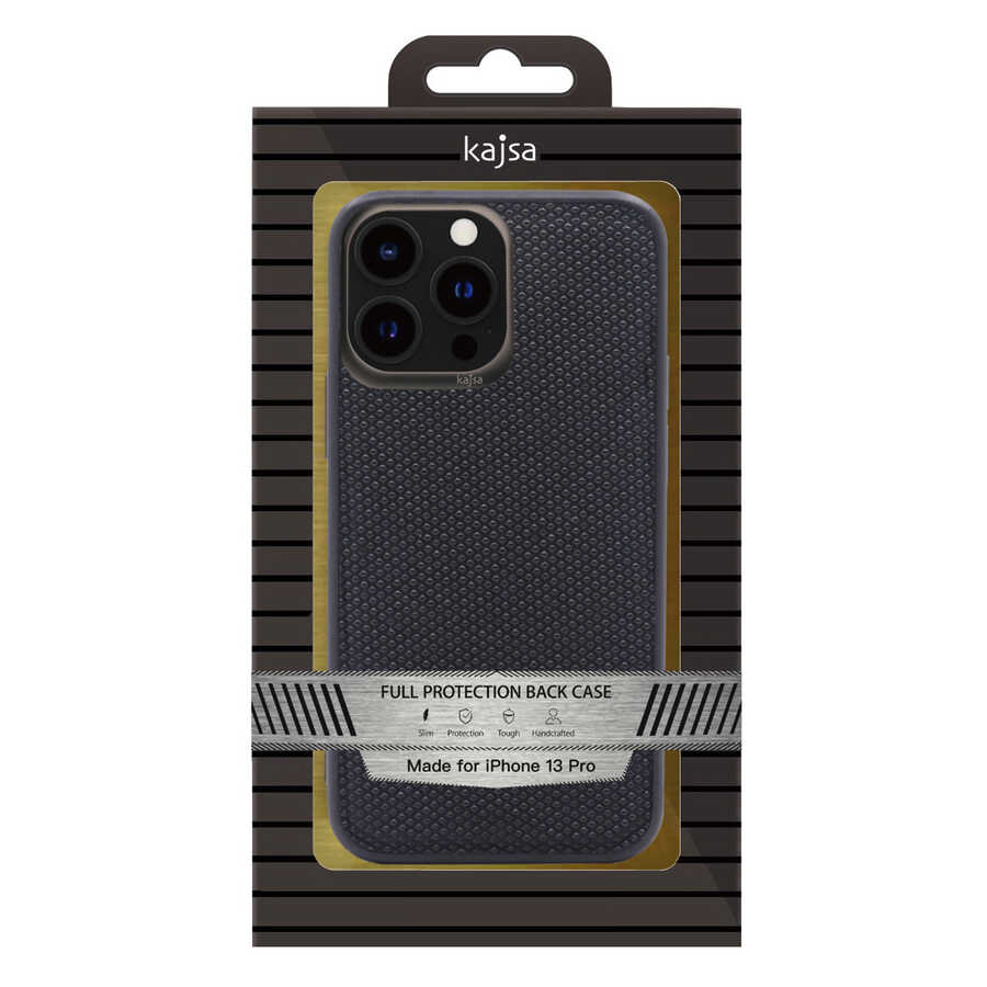 Apple iPhone 13 Pro Max Uyumlu Kılıf Kajsa Preppie Serisi Dark Kapak - 4