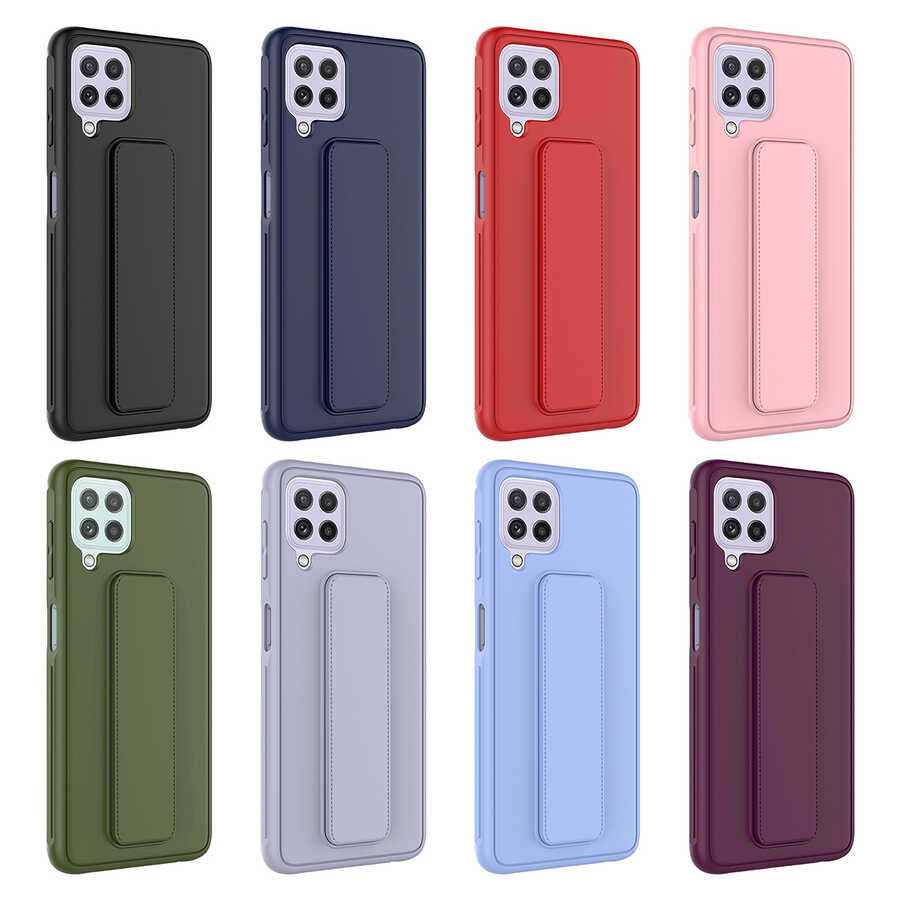 Samsung Galaxy M22 Uyumlu Kılıf Zore Qstand Kapak - 2
