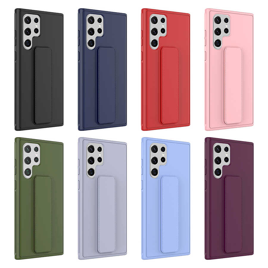 Samsung Galaxy S22 Ultra Uyumlu Kılıf Zore Qstand Kapak - 2