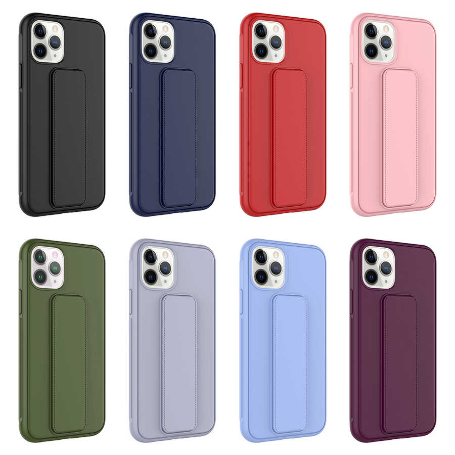 Apple iPhone 11 Pro Max Uyumlu Kılıf Zore Qstand Kapak - 2