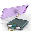 Samsung Galaxy Z Flip Uyumlu Kılıf Zore Flip Ring Kıpta Kapak - 6
