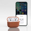 Apple Airpods Uyumlu 3.Nesil Kılıf Wiwu Calfskin Kılıf - 4