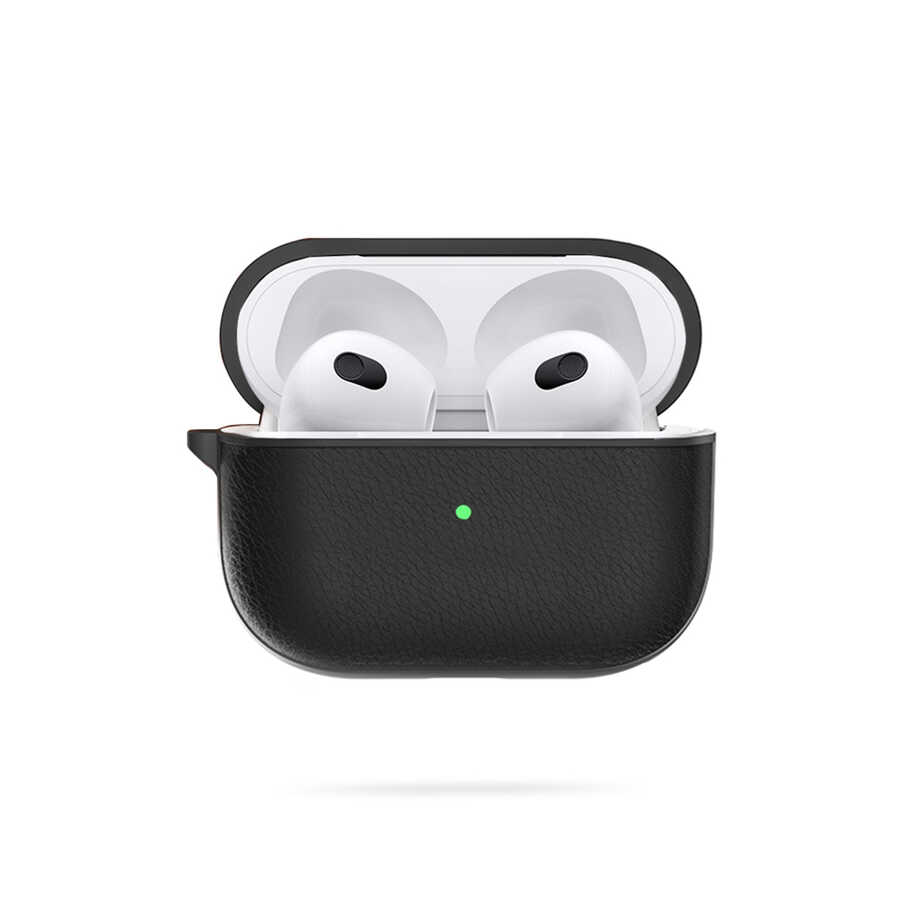Apple Airpods Uyumlu 3.Nesil Kılıf Wiwu Calfskin Kılıf - 8