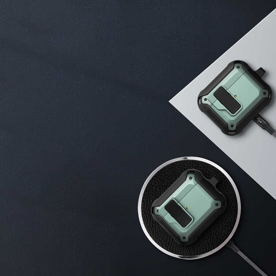 Apple Airpods Uyumlu 3.Nesil Kılıf Wiwu Mecha Kılıf - 4