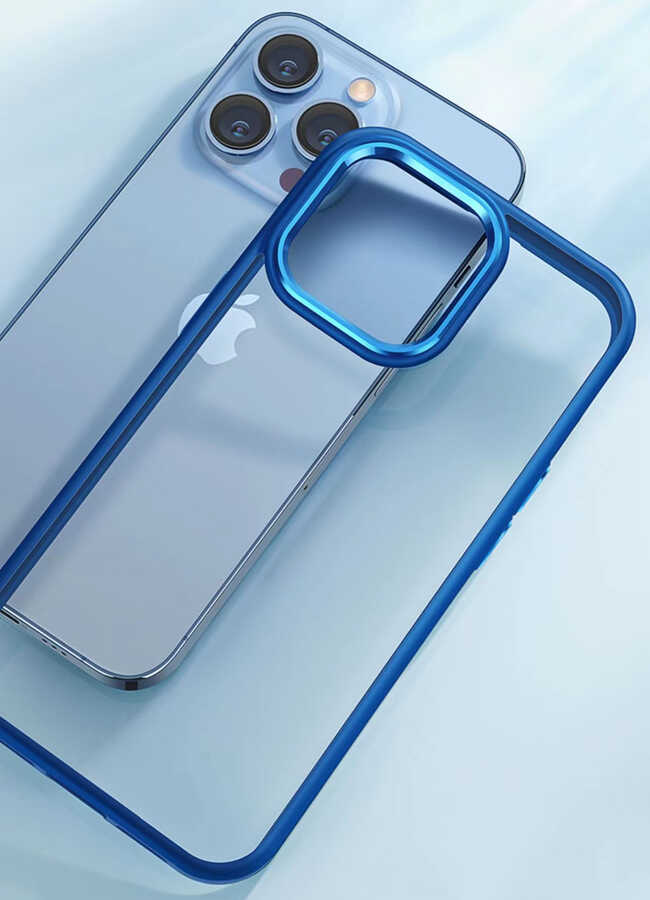 Apple iPhone 13 Pro Max Uyumlu Kılıf Zore Krom Kapak - 5