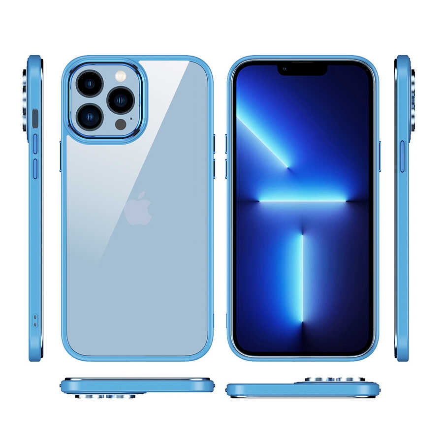 Apple iPhone 13 Pro Max Uyumlu Kılıf Zore Krom Kapak - 6