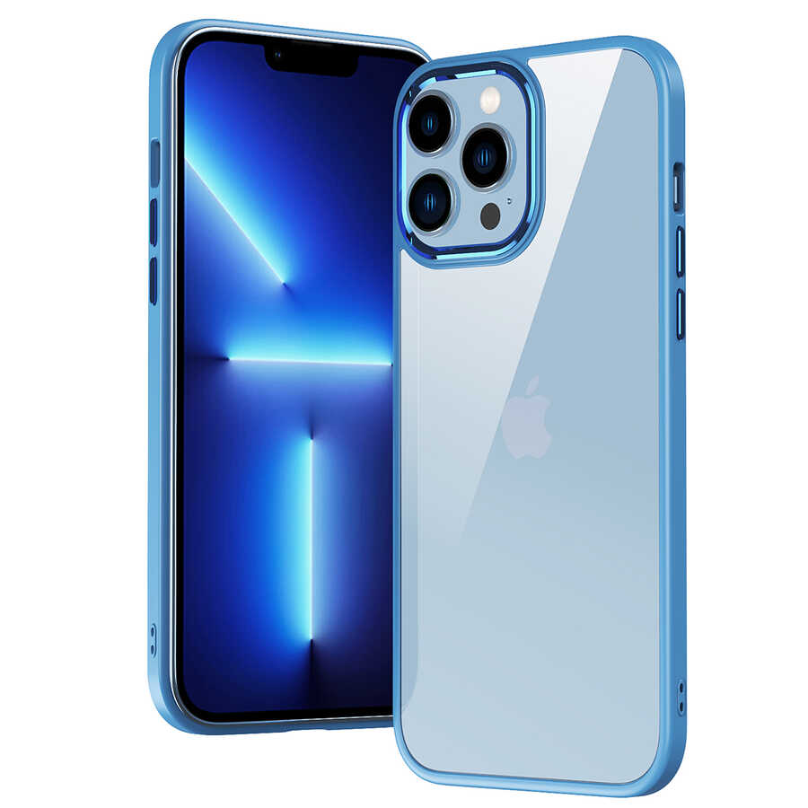 Apple iPhone 13 Pro Max Uyumlu Kılıf Zore Krom Kapak - 12