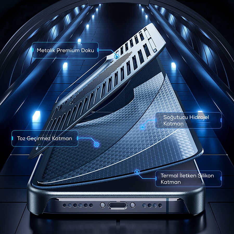 Apple iPhone 13 Pro Uyumlu Kılıf Benks Bizzard Soğutucu Özellikli Oyuncu Telefon Kılıfı - 14