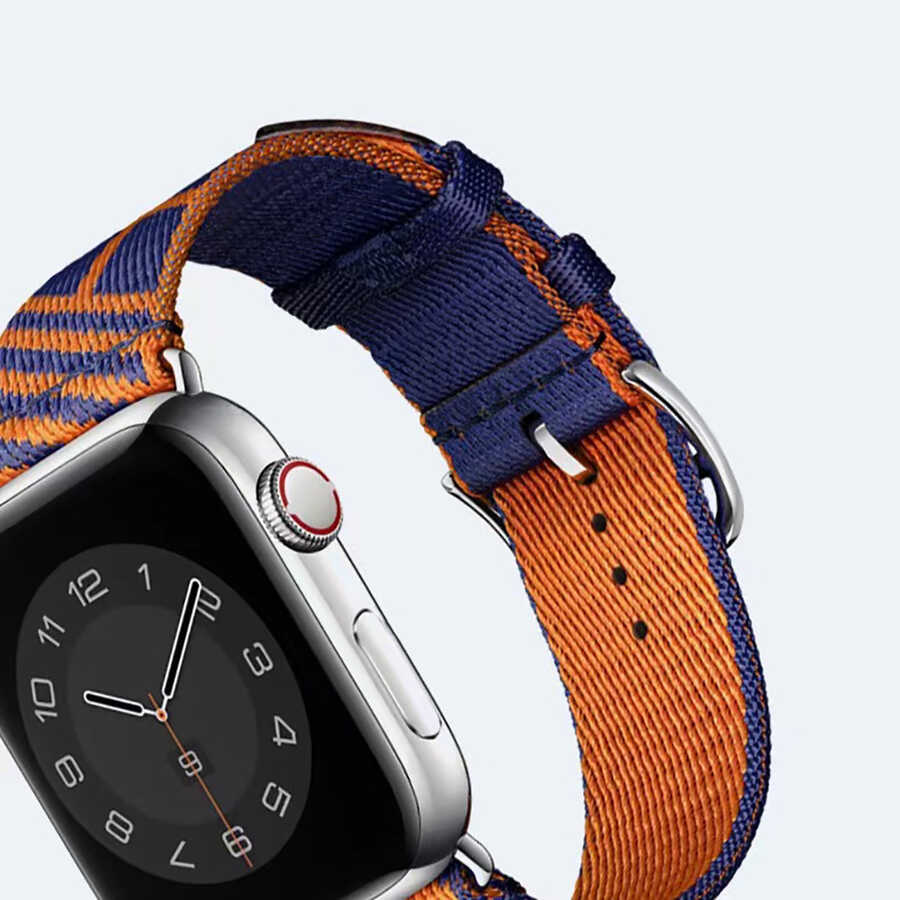 Apple Watch 7 41mm Uyumlu KRD-51 Hasır Kordon - 8