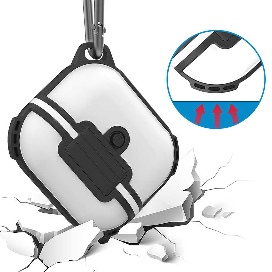 Apple Airpods 3. Nesil Uyumlu Zore Airbag 16 Silikon 1-1 Su Geçirmez Kılıf - 1