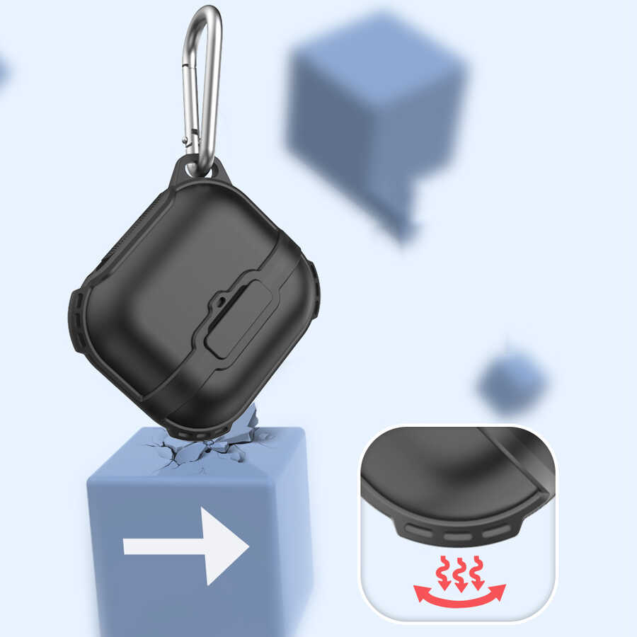 Apple Airpods 3. Nesil Uyumlu Zore Airbag 16 Silikon 1-1 Su Geçirmez Kılıf - 13