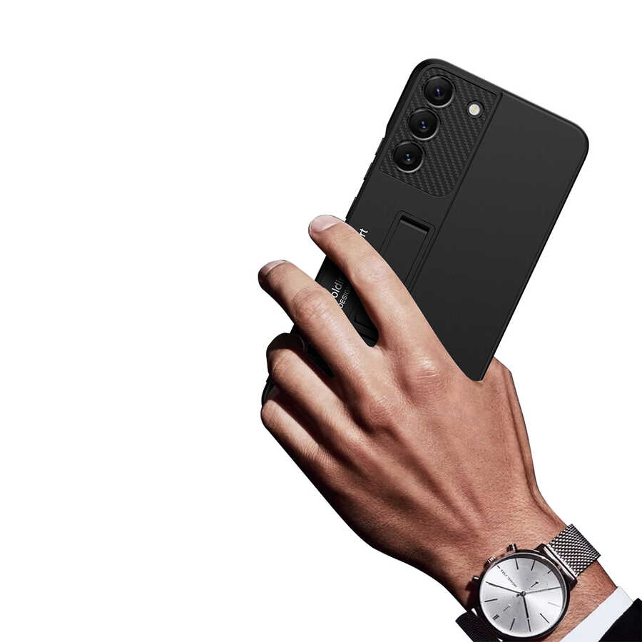 Samsung Galaxy S22 Uyumlu Kılıf Zore Standlı Ays Kapak - 8