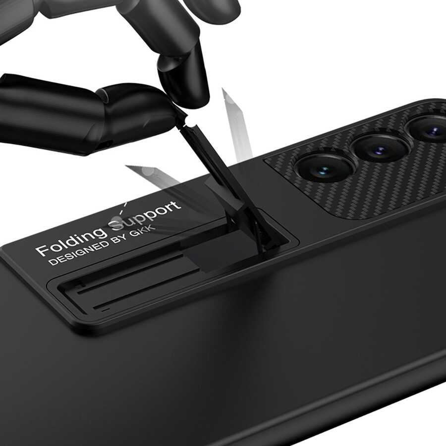 Samsung Galaxy S22 Plus Uyumlu Kılıf Zore Standlı Ays Kapak - 7