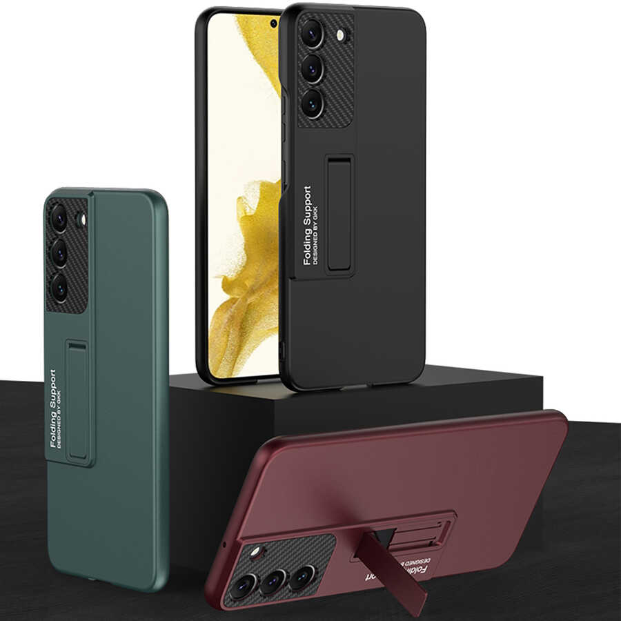 Samsung Galaxy S22 Plus Uyumlu Kılıf Zore Standlı Ays Kapak - 10