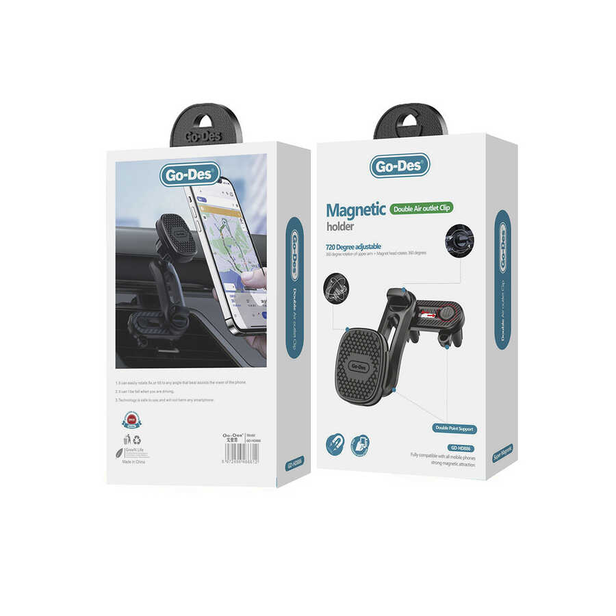 ​​​​​​Go Des GD-HD886 Magnetik Araç Telefon Tutucu - 1