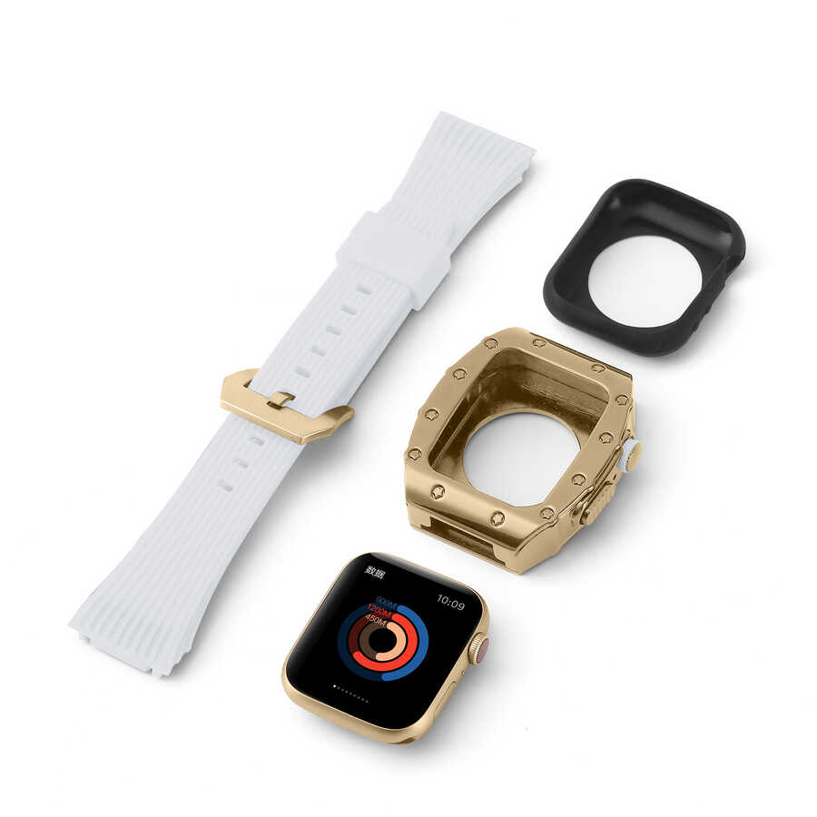 ​​​Apple Watch 7 45mm Uyumlu KRD-65 Kordon - 9