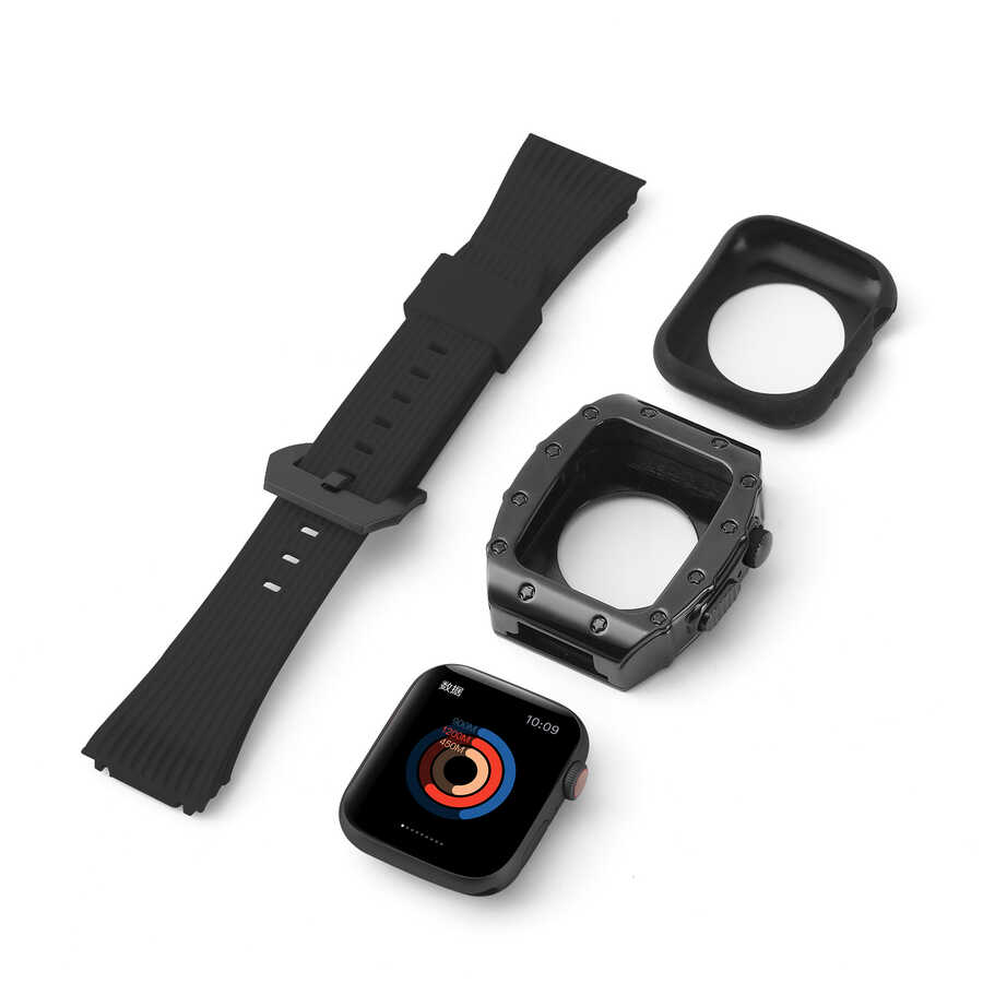 ​​​Apple Watch 7 45mm Uyumlu KRD-65 Kordon - 14