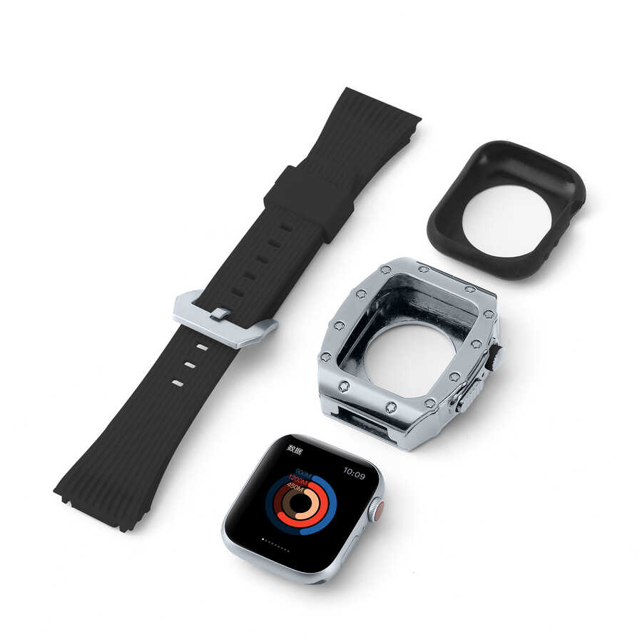 ​​​Apple Watch 7 45mm Uyumlu KRD-65 Kordon - 15