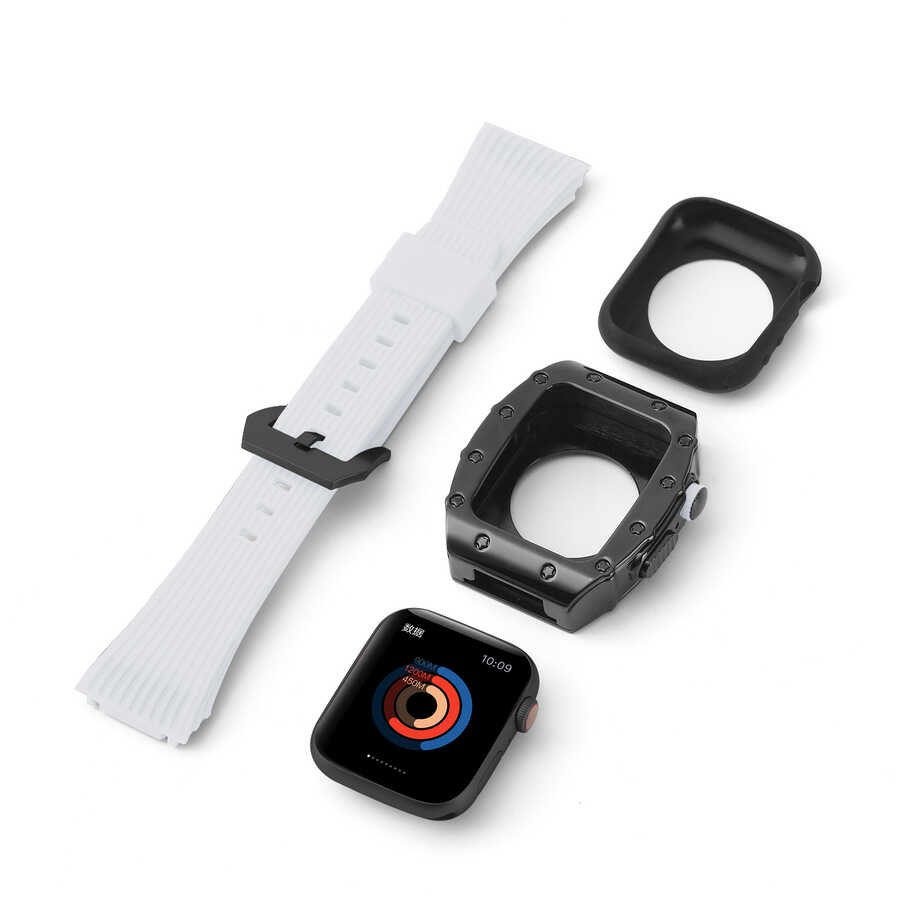 ​​​Apple Watch 44mm Uyumlu KRD-65 Kordon - 10