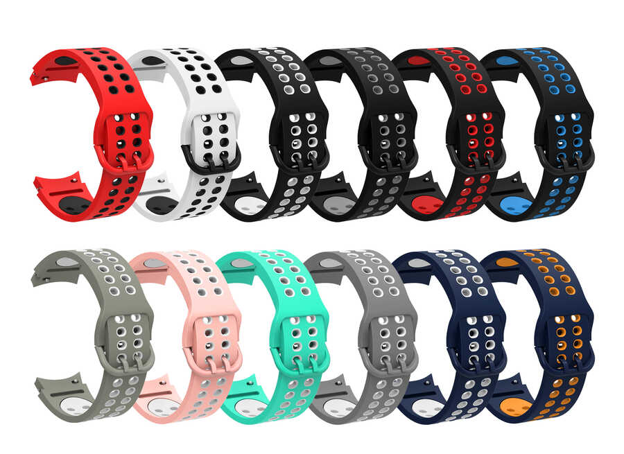 Samsung Galaxy Watch 4 44mm Uyumlu KRD-02 Silikon Kordon - 2