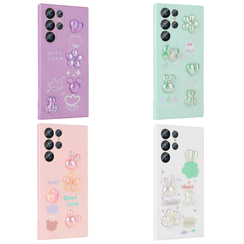 Samsung Galaxy S23 Ultra Uyumlu Kılıf Kabartma Figürlü Parlak Zore Toys Silikon Kapak - 2