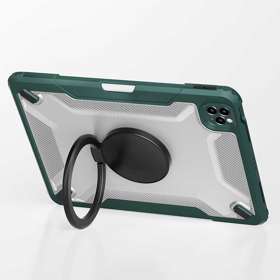Apple iPad Pro 11 2021 Uyumlu (3.Nesil) Wiwu Mecha Dönebilen Standlı Tablet Kılıfı - 3