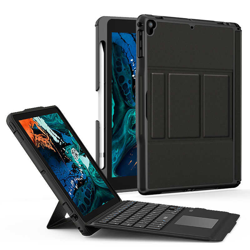 Apple iPad Air 10.9 2022 Uyumlu (5.Nesil) Wiwu Keyboard Folio Kablosuz Klavyeli Kılıf - 5