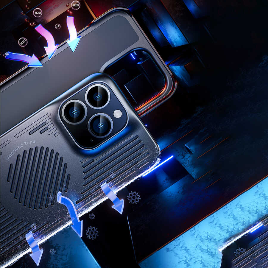 Apple iPhone 13 Pro Max Uyumlu Kılıf Benks Bizzard Soğutucu Özellikli Oyuncu Telefon Kılıfı - 15