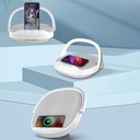 Wiwu Y1 Gece Lambalı Ve Kablosuz Şarj Standlı Bluetooth Speaker Hoparlör - 8