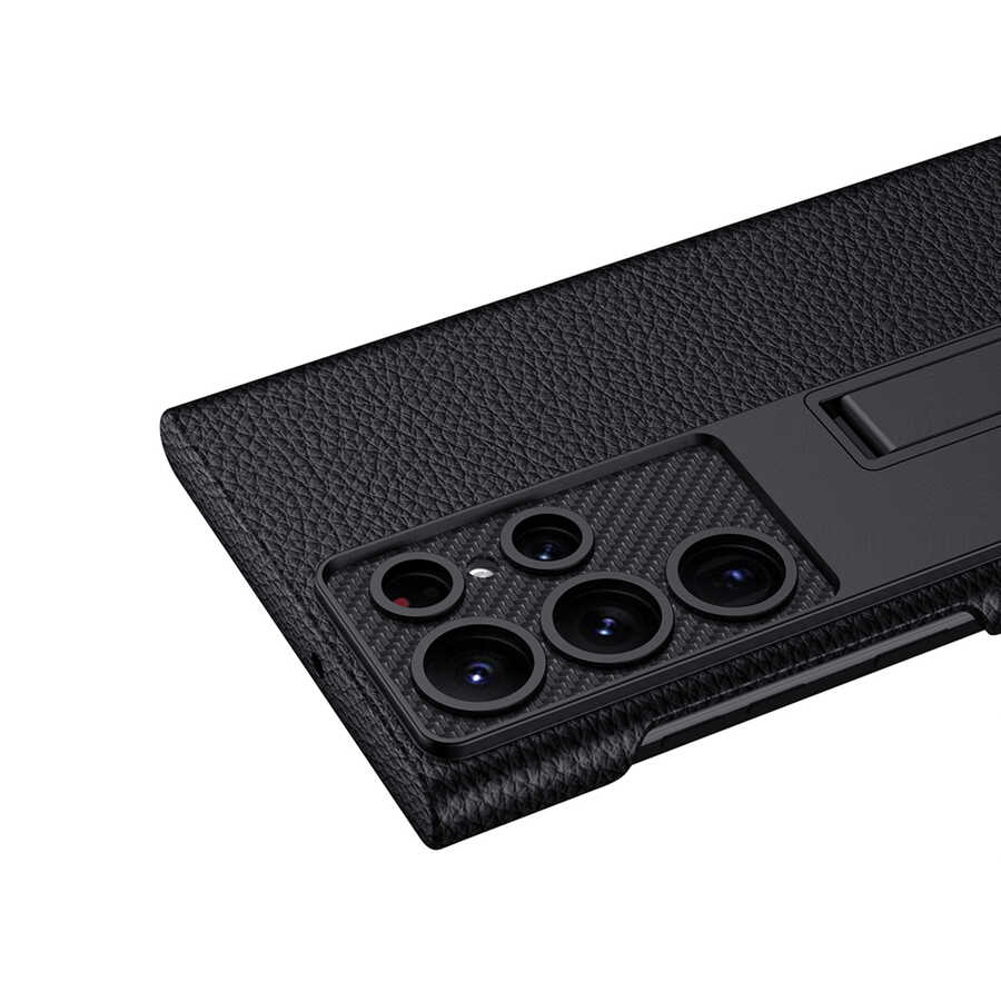 Samsung Galaxy S22 Ultra Uyumlu Kılıf Zore Kıpta Standlı Kapak - 5