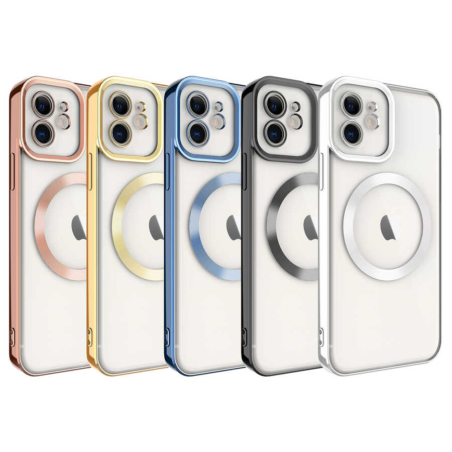 Apple iPhone 11 Uyumlu Kılıf Magsafe Wireless Şarj Özellikli Zore Setro Silikon - 1