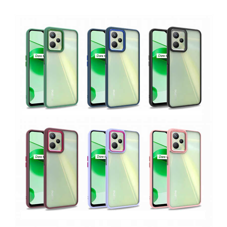 Realme C35 Uyumlu Kılıf Zore Flora Kapak - 1