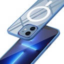 Apple iPhone 12 Uyumlu Kılıf Wireless Şarj Özellikli Zore Krom Magsafe Silikon Kapak - 2