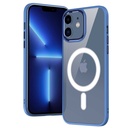 Apple iPhone 12 Uyumlu Kılıf Wireless Şarj Özellikli Zore Krom Magsafe Silikon Kapak - 3