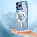 Apple iPhone 12 Pro Uyumlu Kılıf Wireless Şarj Özellikli Zore Krom Magsafe Silikon Kapak - 7