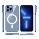 Apple iPhone 12 Pro Max Uyumlu Kılıf Wireless Şarj Özellikli Zore Krom Magsafe Silikon Kapak - 1