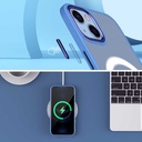 Apple iPhone 13 Uyumlu Kılıf Wireless Şarj Özellikli Zore Krom Magsafe Silikon Kapak - 6