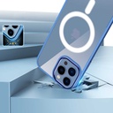 Apple iPhone 13 Pro Max Uyumlu Kılıf Wireless Şarj Özellikli Zore Krom Magsafe Silikon Kapak - 4