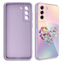 Samsung Galaxy S21 FE Uyumlu Kılıf Kamera Korumalı Desenli Sert Silikon Zore Epoksi Kapak - 1