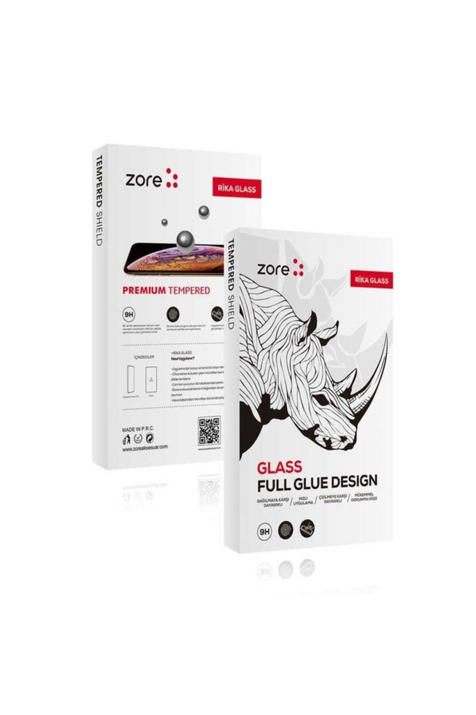 Apple iPhone 12 Pro Max Uyumlu Zore Rika Premium Temperli Cam Ekran Koruyucu