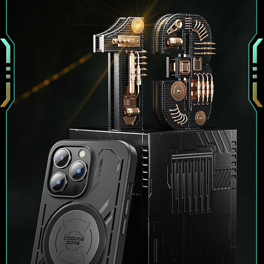 Apple iPhone 13 Pro Max Uyumlu Kılıf Benks Isınmayı Önleyici Magnetic Oyuncu Telefon Kılıfı - 10