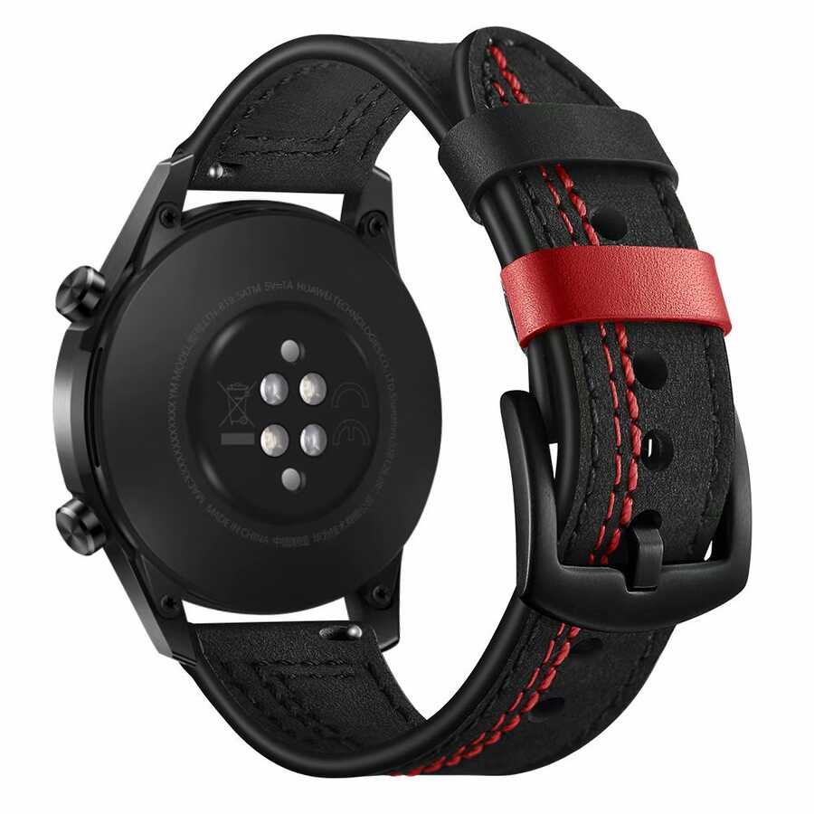 Huawei Watch GT 3 42mm Uyumlu KRD-19 Deri Kordon - 2