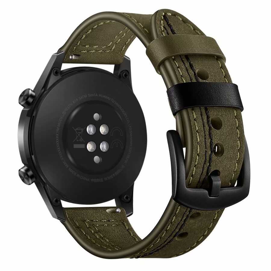 Huawei Watch GT 3 42mm Uyumlu KRD-19 Deri Kordon - 3
