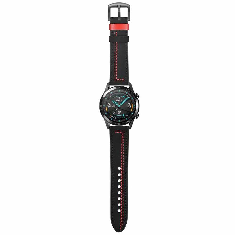 Huawei Watch GT 3 42mm Uyumlu KRD-19 Deri Kordon - 4