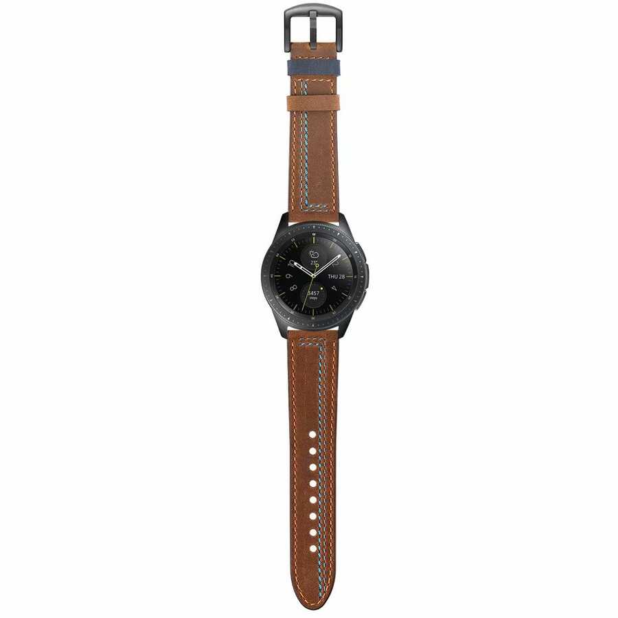 Huawei Watch GT 3 42mm Uyumlu KRD-19 Deri Kordon - 8