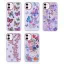 Apple iPhone 11 Uyumlu Kılıf Desenli Simli Sert Zore İnka Kapak - 1